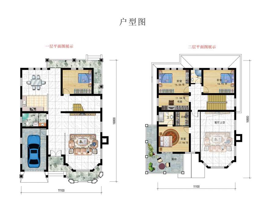 輕鋼別墅平面圖